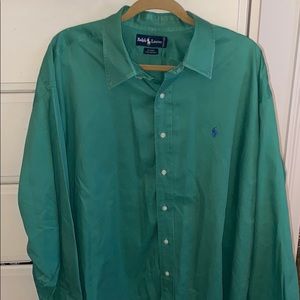 XXLButton Collared Long Sleeve Ralph Lauren Shirt!